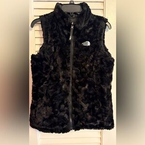 The North Face Kids Black Quilted Vest/reversible